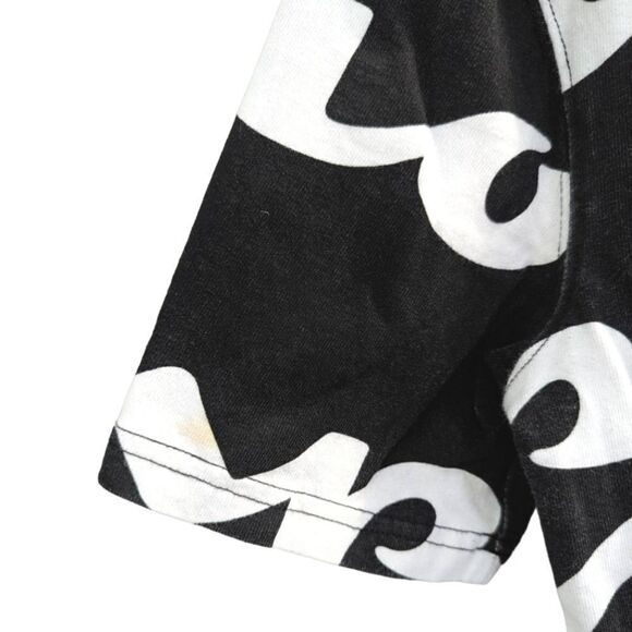 Champion Vintage 90s Men's M black and white graphic Big C logo crew t-shirt tee - Picture 4 of 4